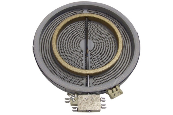 Kerámia Főzőlap 2200w/750w 2 körös 230mm Whirpool Bosch tűzhely alkatrész-1