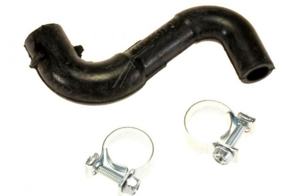 Befolyócső +2db bilincs (belsőcső vízelosztó előtti) ZANUSSI ZWQ5100 mosógép alkatrész-1